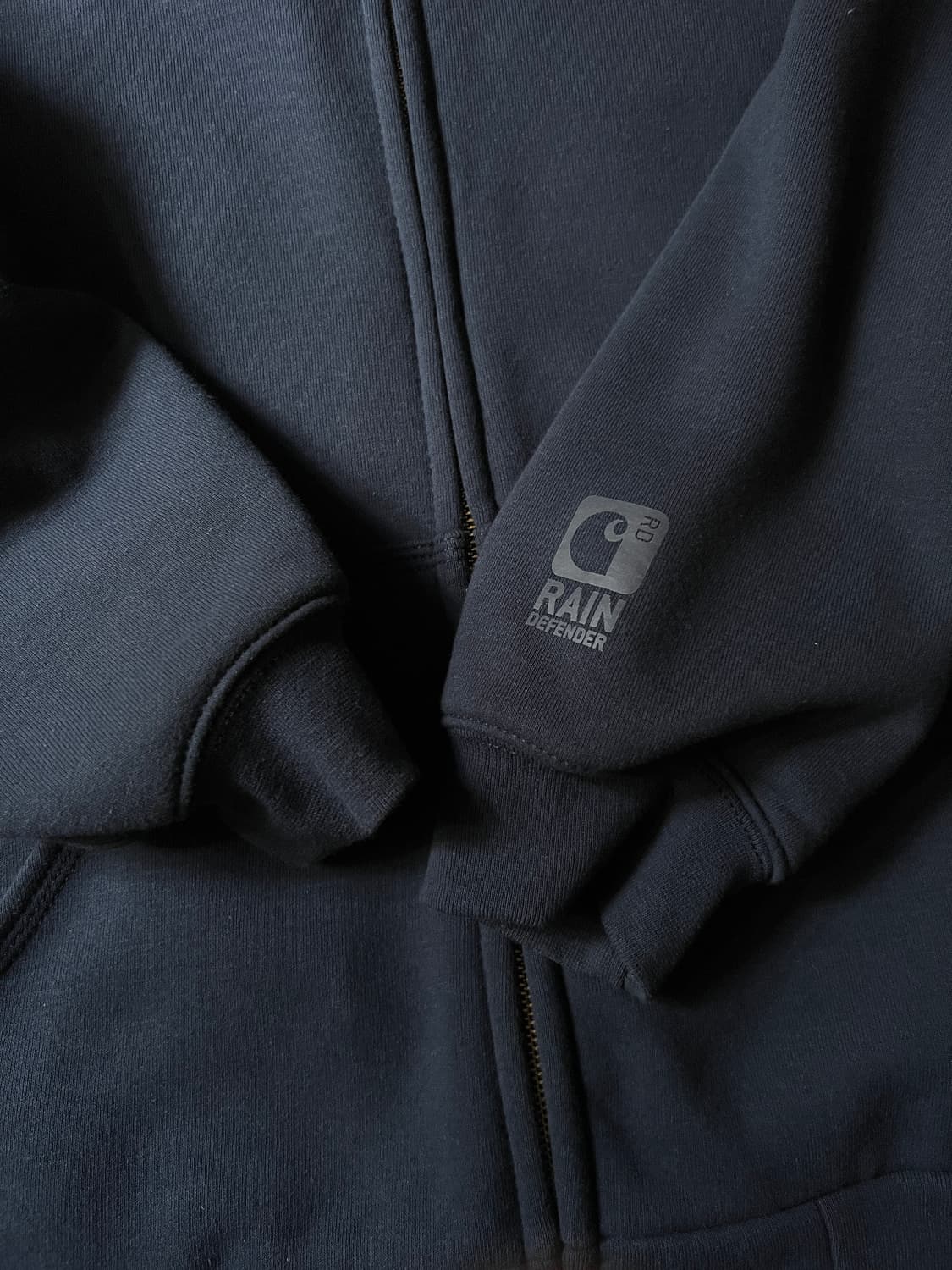 [L]칼하트 USA 써멀 네이비 후드 집업 상품이미지4