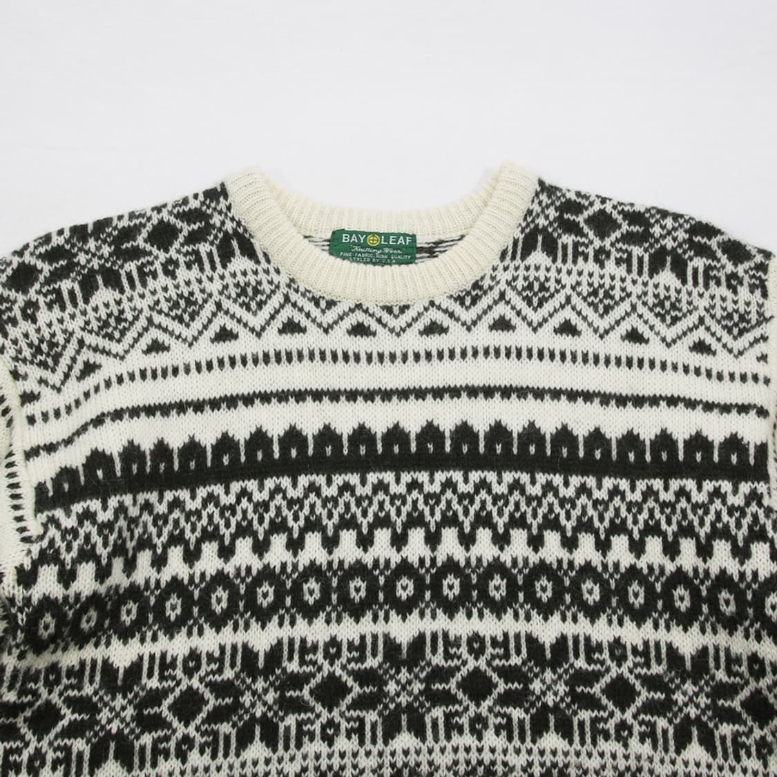 (착용컷) BAY LEAF 노르딕 패턴 니트 (남성용 98-100) 상품이미지4