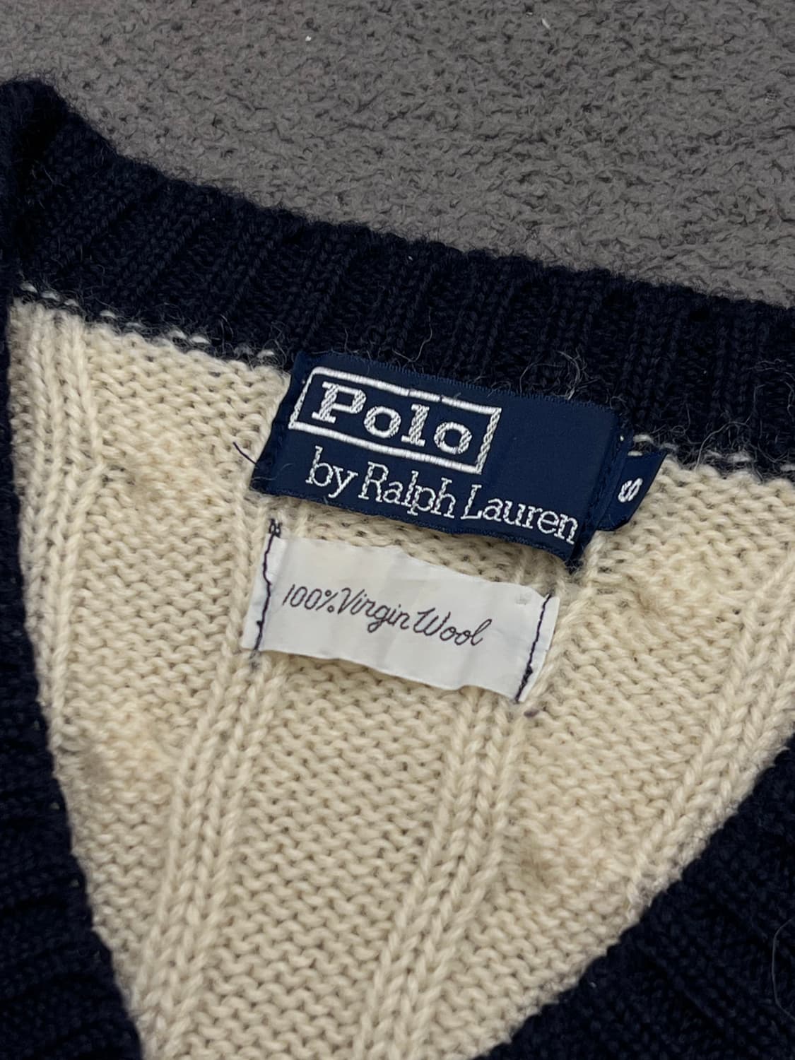 폴로 랄프로렌 빈티지 JP 울 케이블 니트 처분  상품이미지3