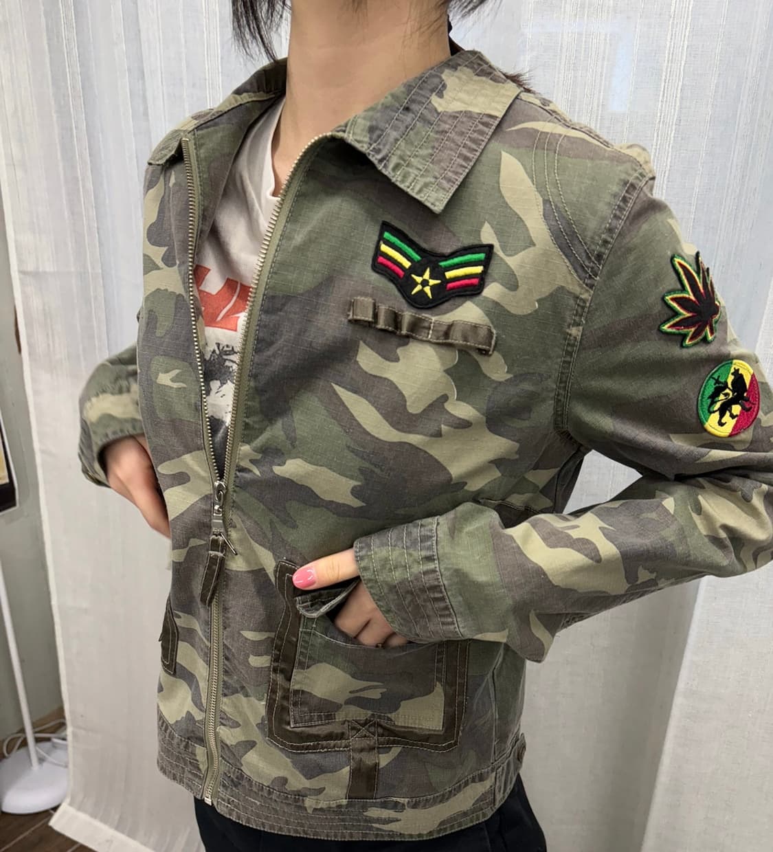 에드윈 카모 밀리터리 패치 자켓 EDWIN 상품이미지1