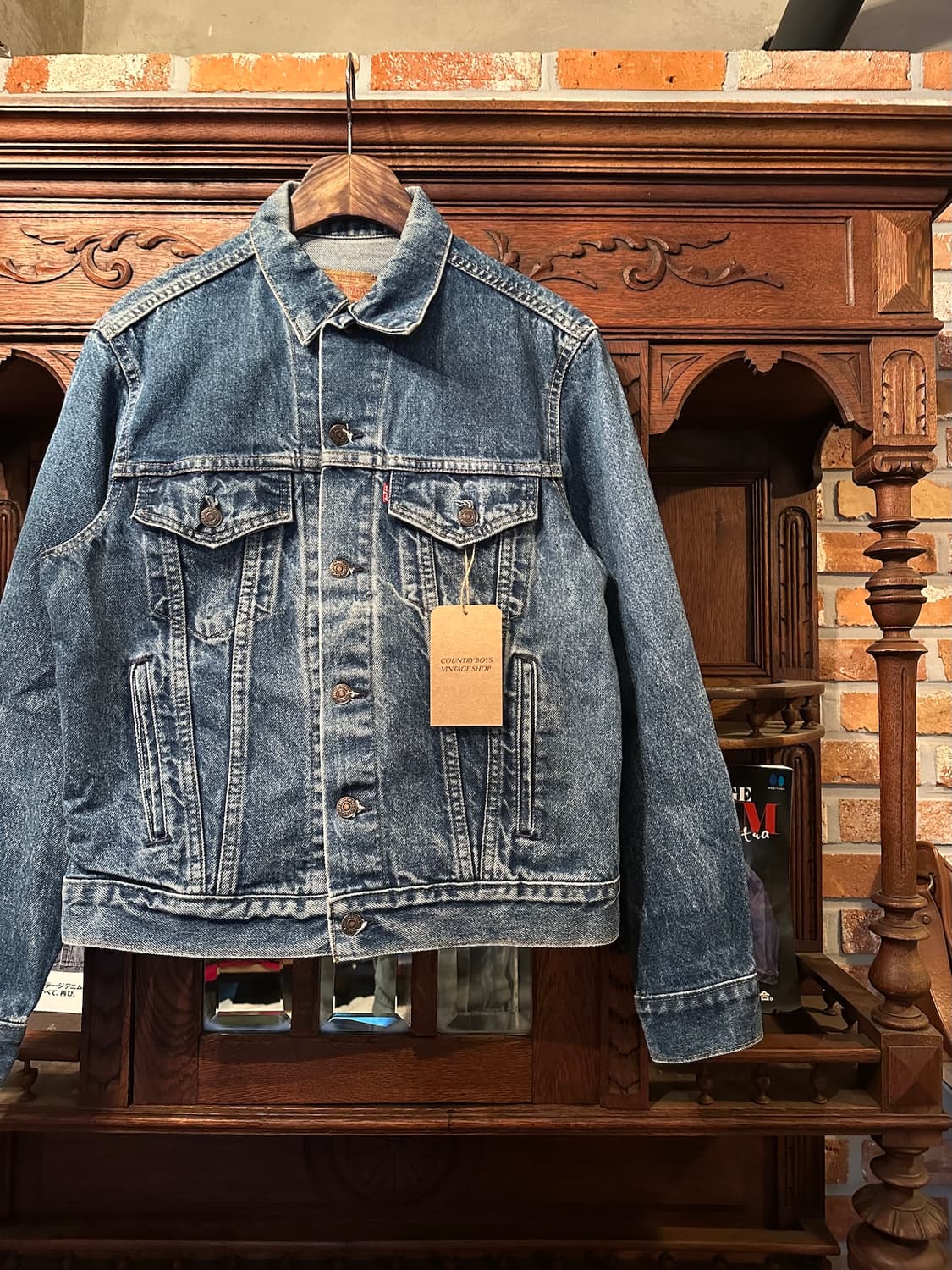 80s USA 빈티지 리바이스 70506 3세대 데님 트러커 자켓 상품이미지2