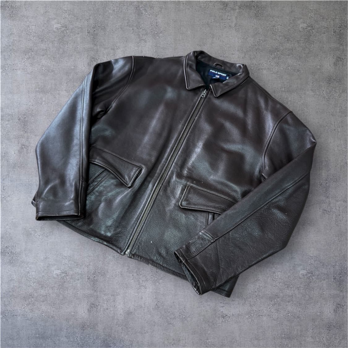 90s Polo sport 레더자켓 XL 상품이미지2