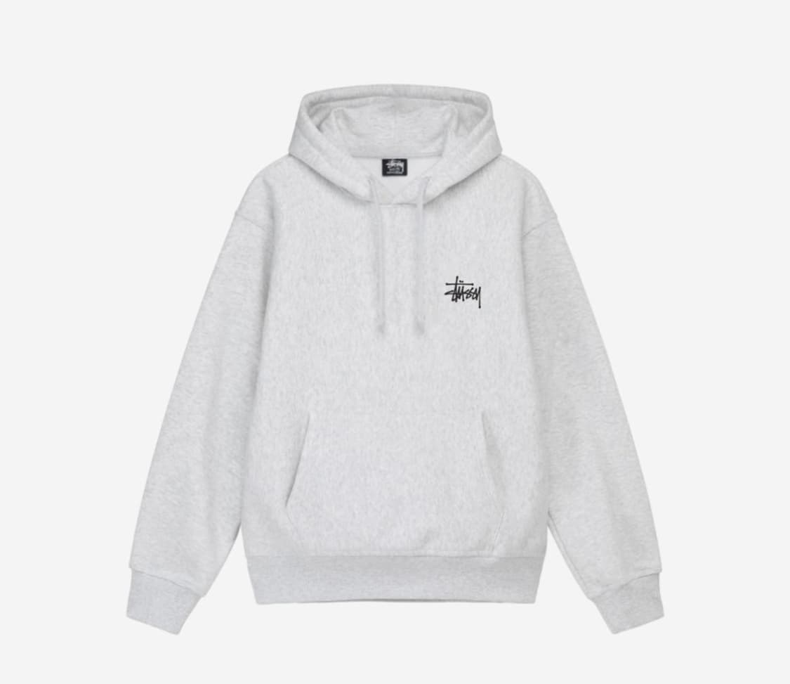 Basic Stussy Hoodie Ash Heather 2023 상품이미지1