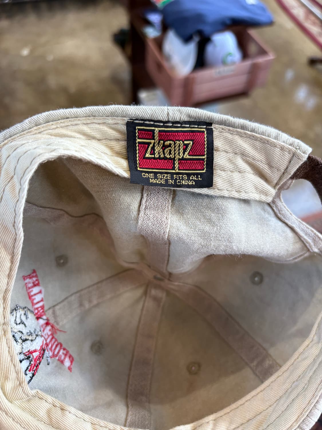 zkapz 인디언 전사 배색 빈티지 캡 상품이미지6