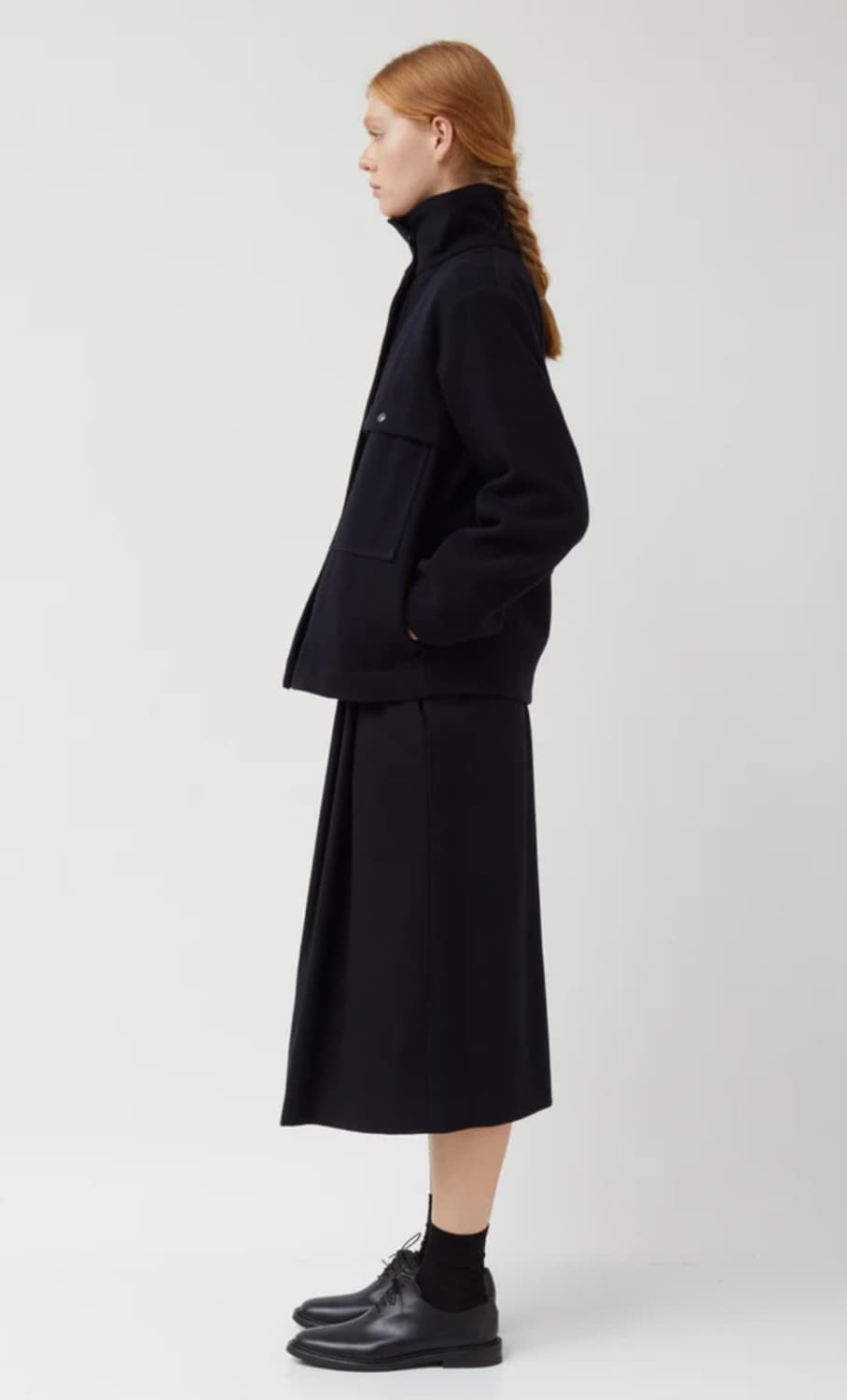 마가렛호웰 여성 하이 카라 맬튼 숏 코트 상품이미지4