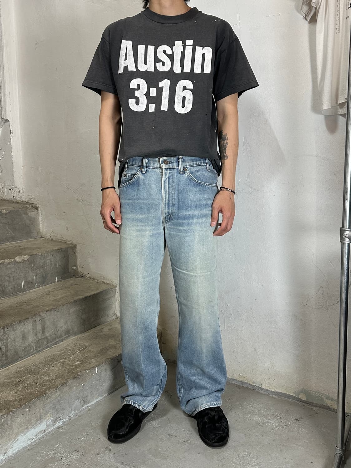 80's USA 빈티지 리바이스 517 오렌지탭 부츠컷 체인스티치 상품이미지2