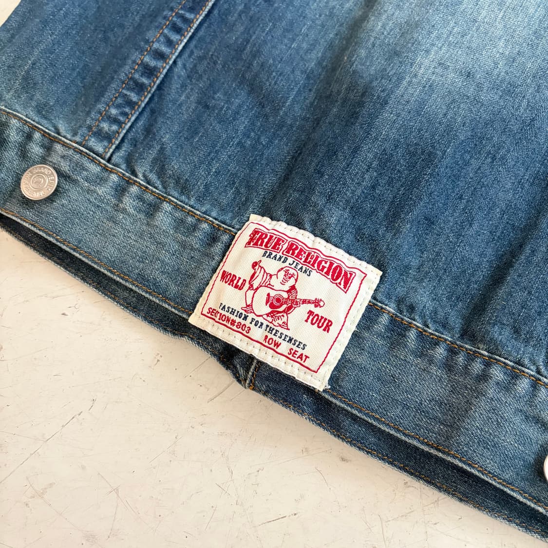 00s 트루릴리젼 빈티지 데님 베스트 L 상품이미지7