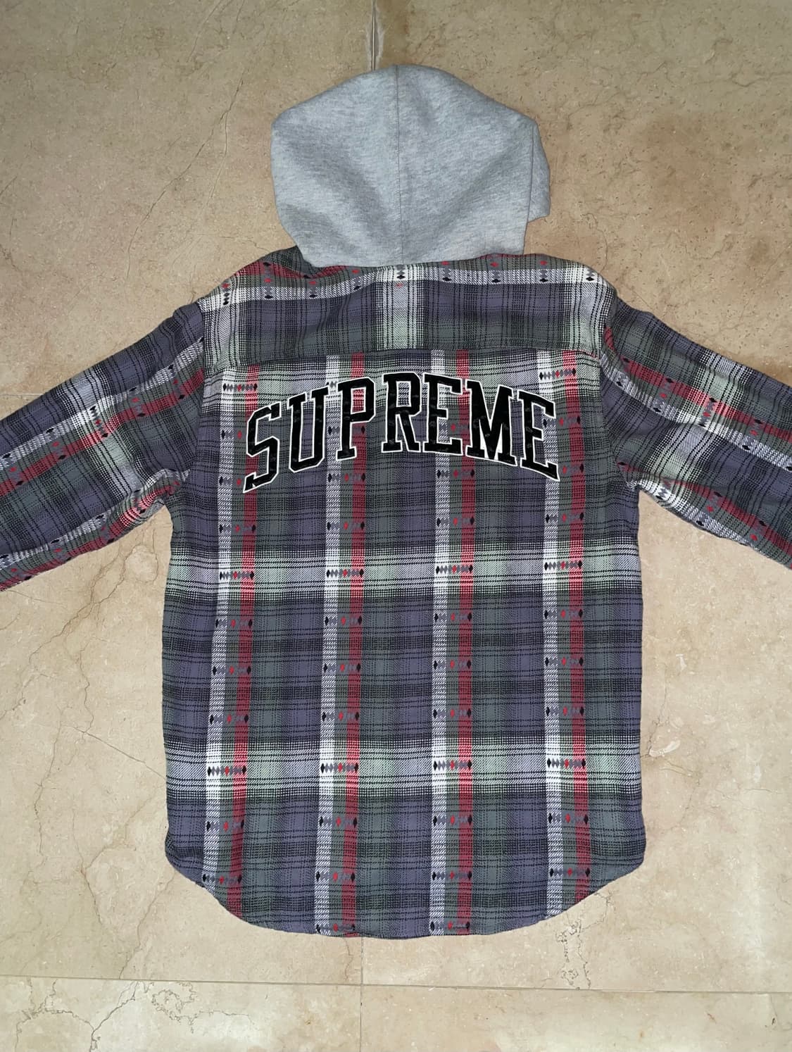 슈프림 플란넬 후디드 셔츠 상품이미지2