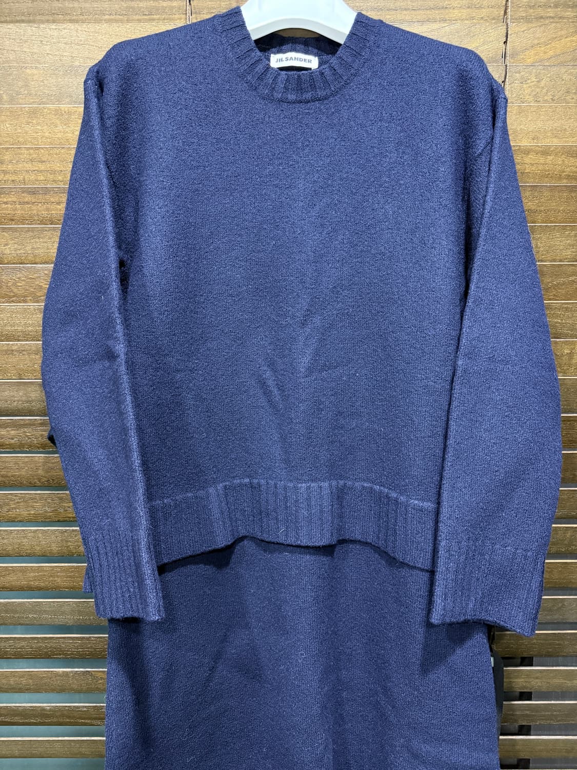 질샌더 니트 원피스 34 사이즈 네이비 상품이미지3