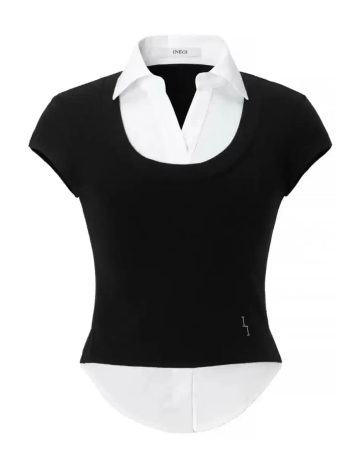 Inegi 이네기 레이어드 하프셔츠 상품이미지1