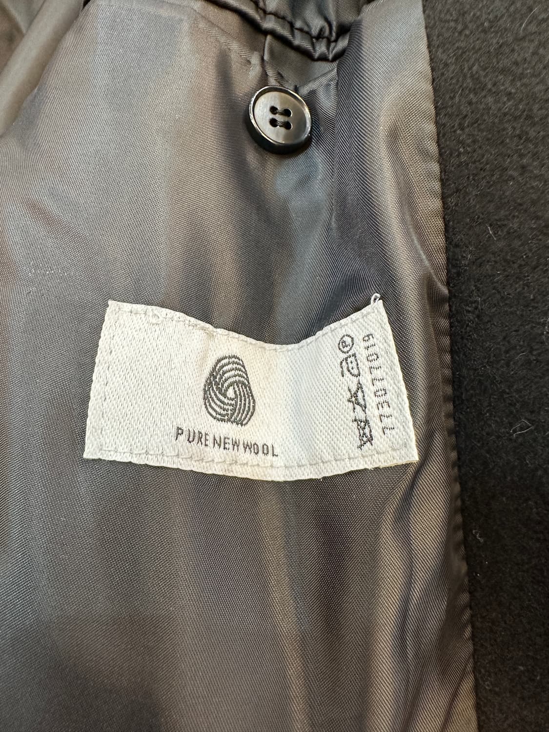 M) 벨리에 블랙 더블 코트 상품이미지5