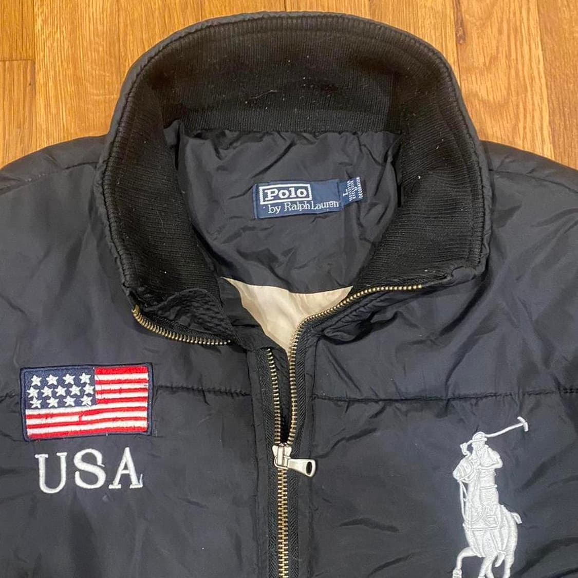 15FW 폴로 랄프로렌 USA 빅포니 패딩 자켓 네이비 상품이미지2