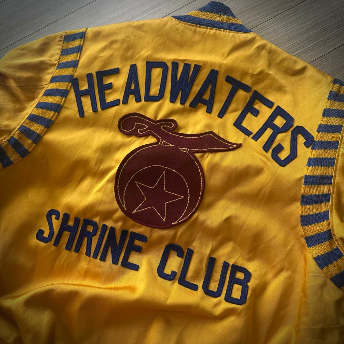 40s USA Vintage Satin Stadium Jacket 상품이미지2