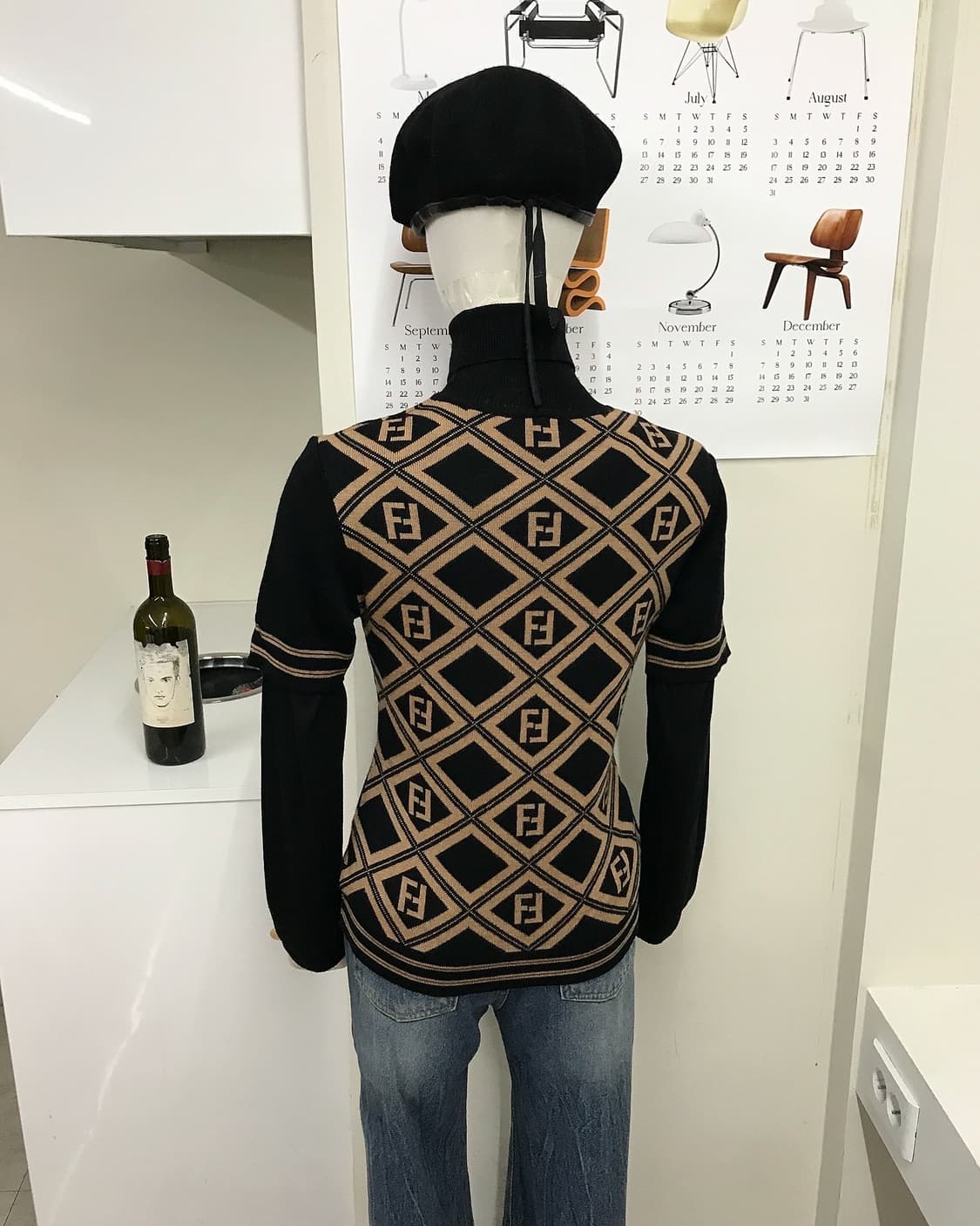 펜디 주카 패턴 목폴라 니트 상품이미지7