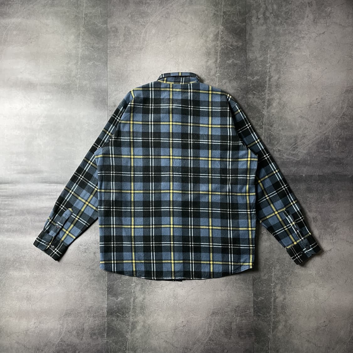 WRANGLER 랭글러 빈티지 블루 체크 플란넬 셔츠자켓 A00453 상품이미지6