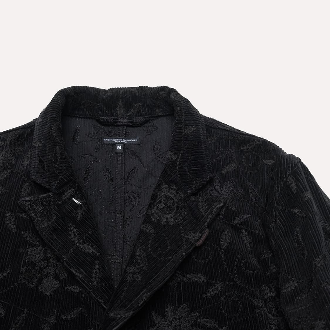 black floral embroidered corduroy bedfor 상품이미지2