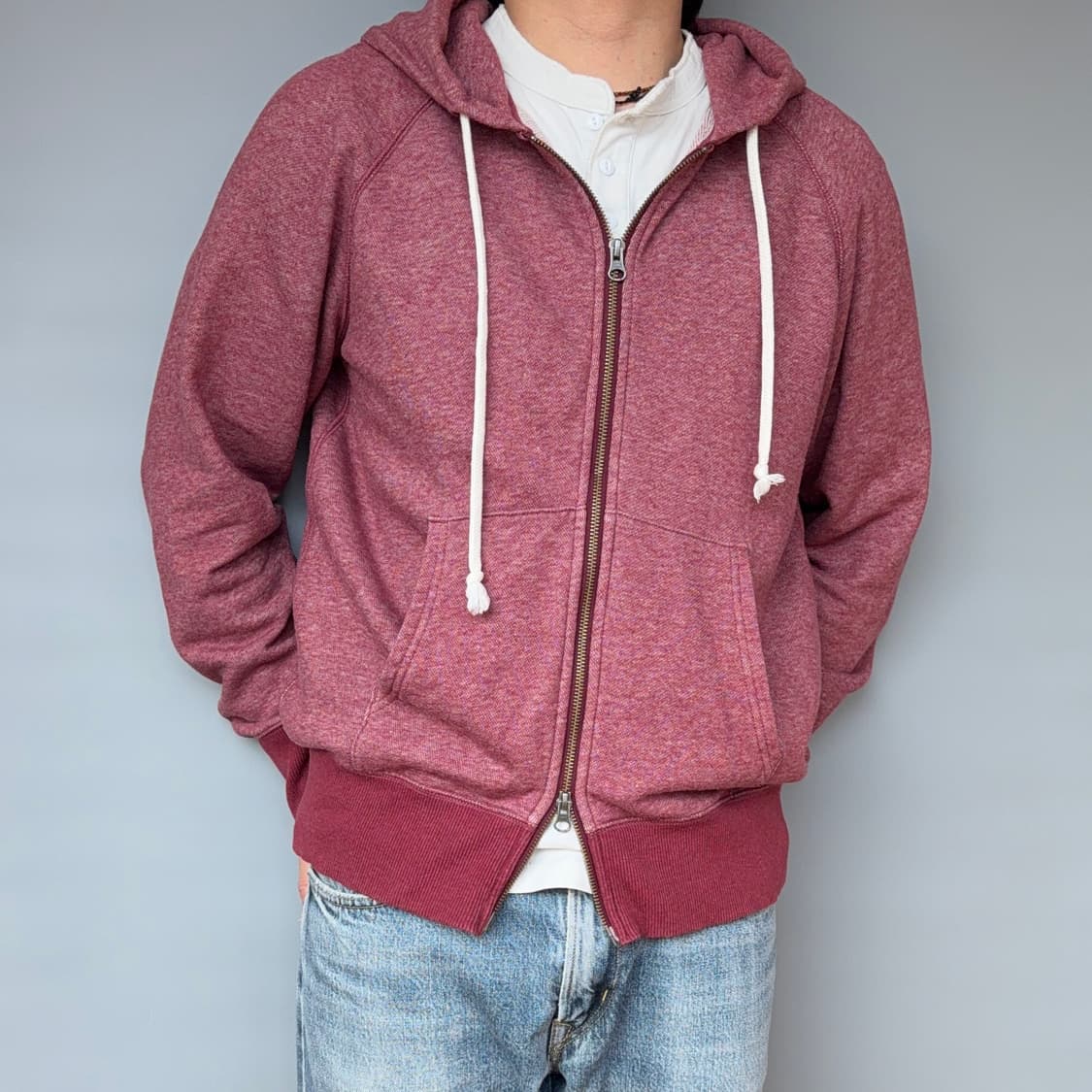 무인양품 투웨이 멜란지 후드집업 상품이미지2