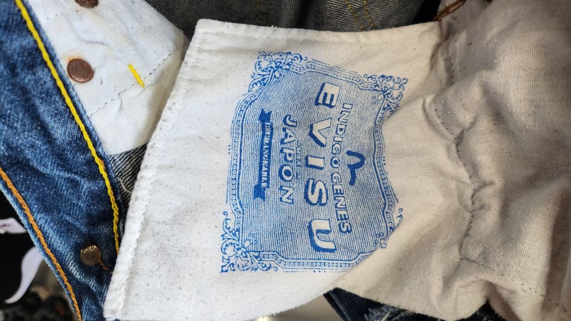 EVISU JAPAN VINTAGE 자수로고  데님 반바지 32사이즈 상품이미지5