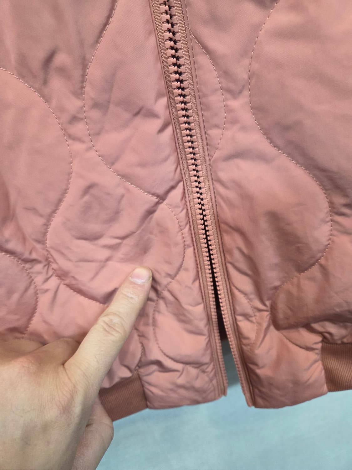 아디다스 퓨처 퀄팅 봄버 자켓 핑크 90 상품이미지6