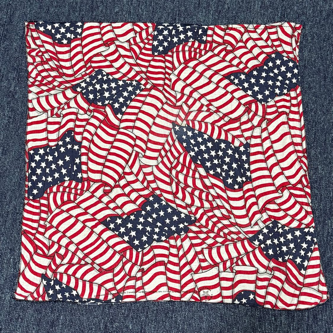 빈티지 미국 국기 반다나 |  Made in USA 상품이미지2