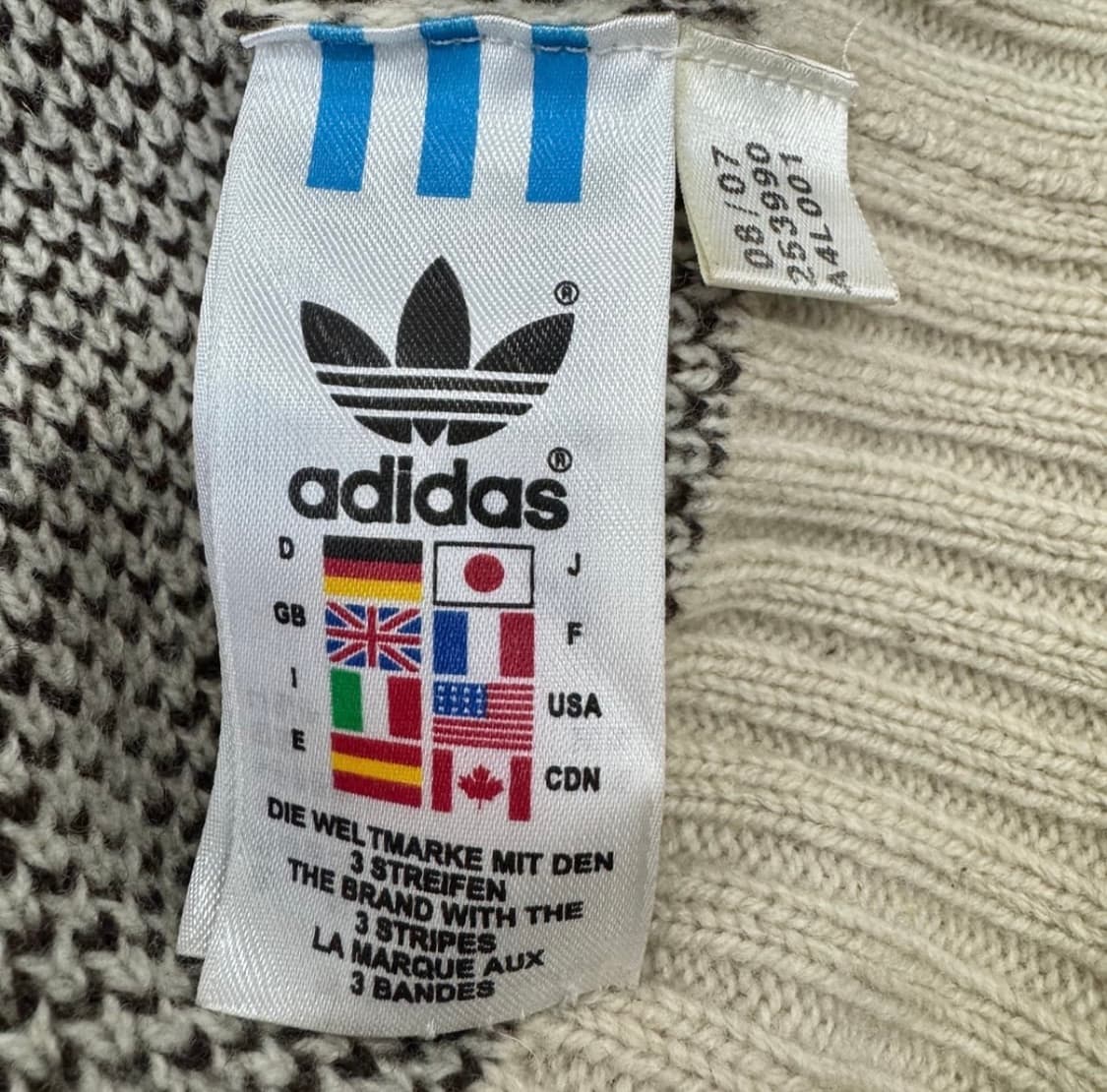 아디다스 00s 캐나다 코위찬 니트 집업 105 상품이미지5