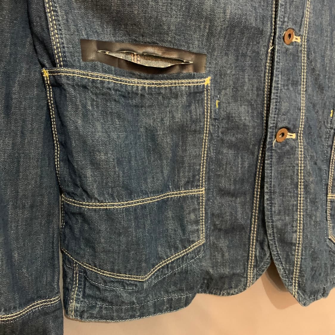 XL DIESEL 디젤 샌포라이즈드 데님 청 워크 초어 자켓 상품이미지5