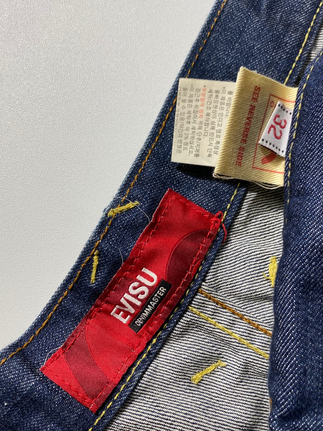 [32-33] Evisu 에비수 신치백 엔지니어드 데님 쇼츠 상품이미지7