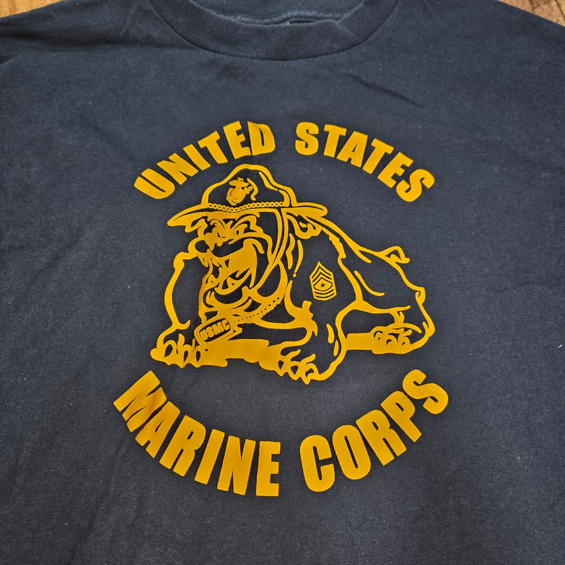 Vintage 90s USA AAA 미해병 싱글스티치 티셔츠 S 상품이미지2