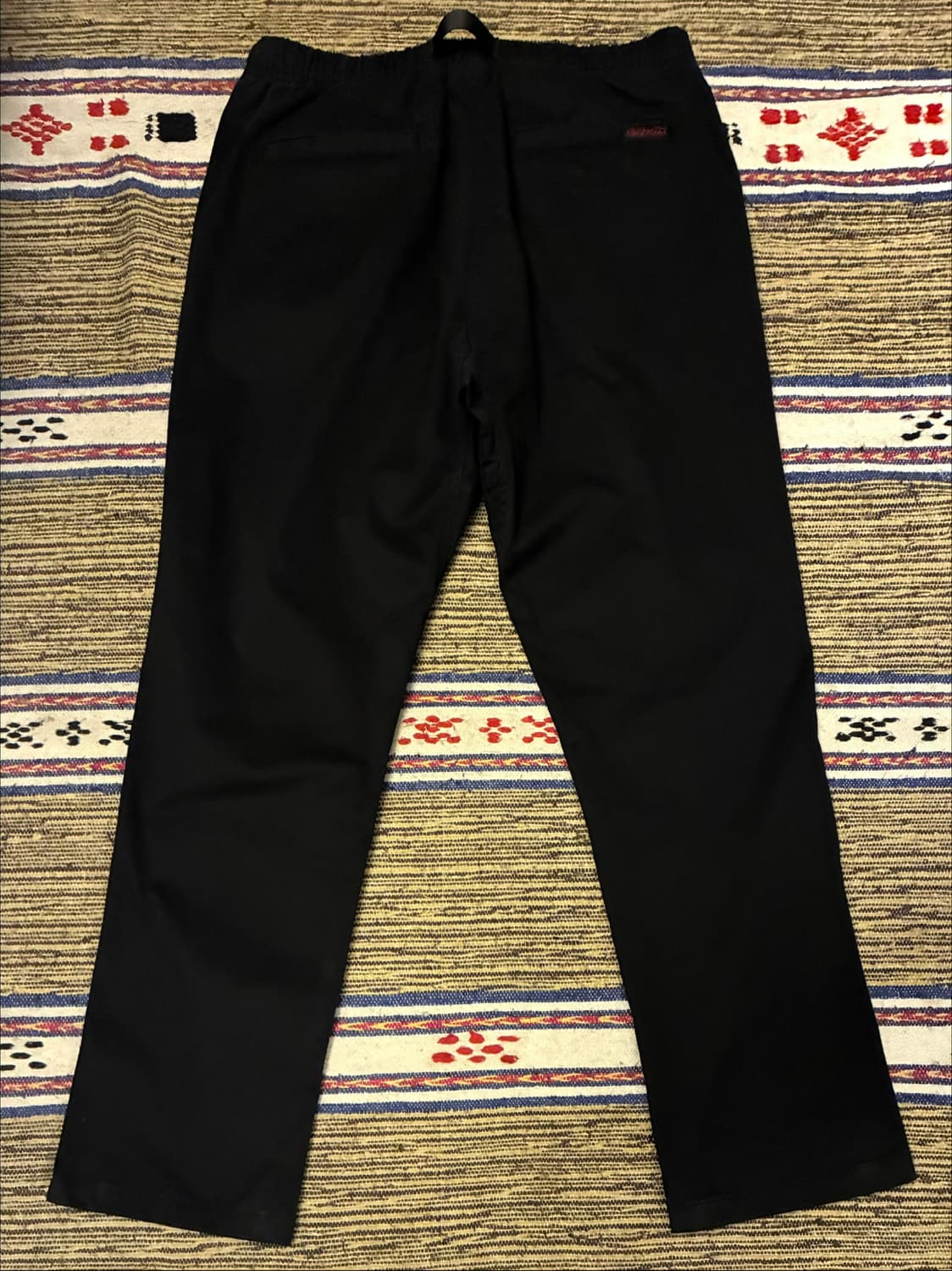 (M~L)그라미치 코튼 폴리 스트레이트 밴딩팬츠 블랙 상품이미지5