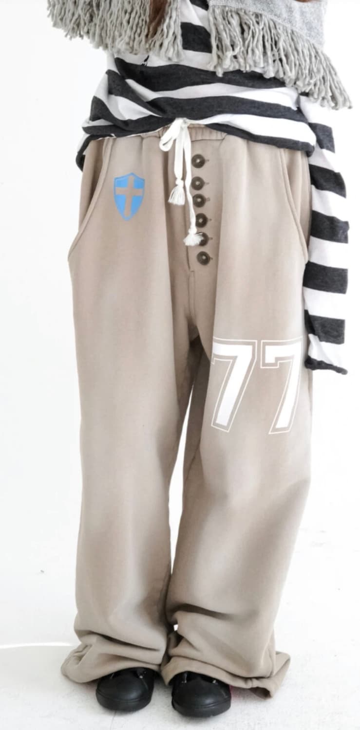 샵페어리 button jersey sweatpants (cocoa) 상품이미지1