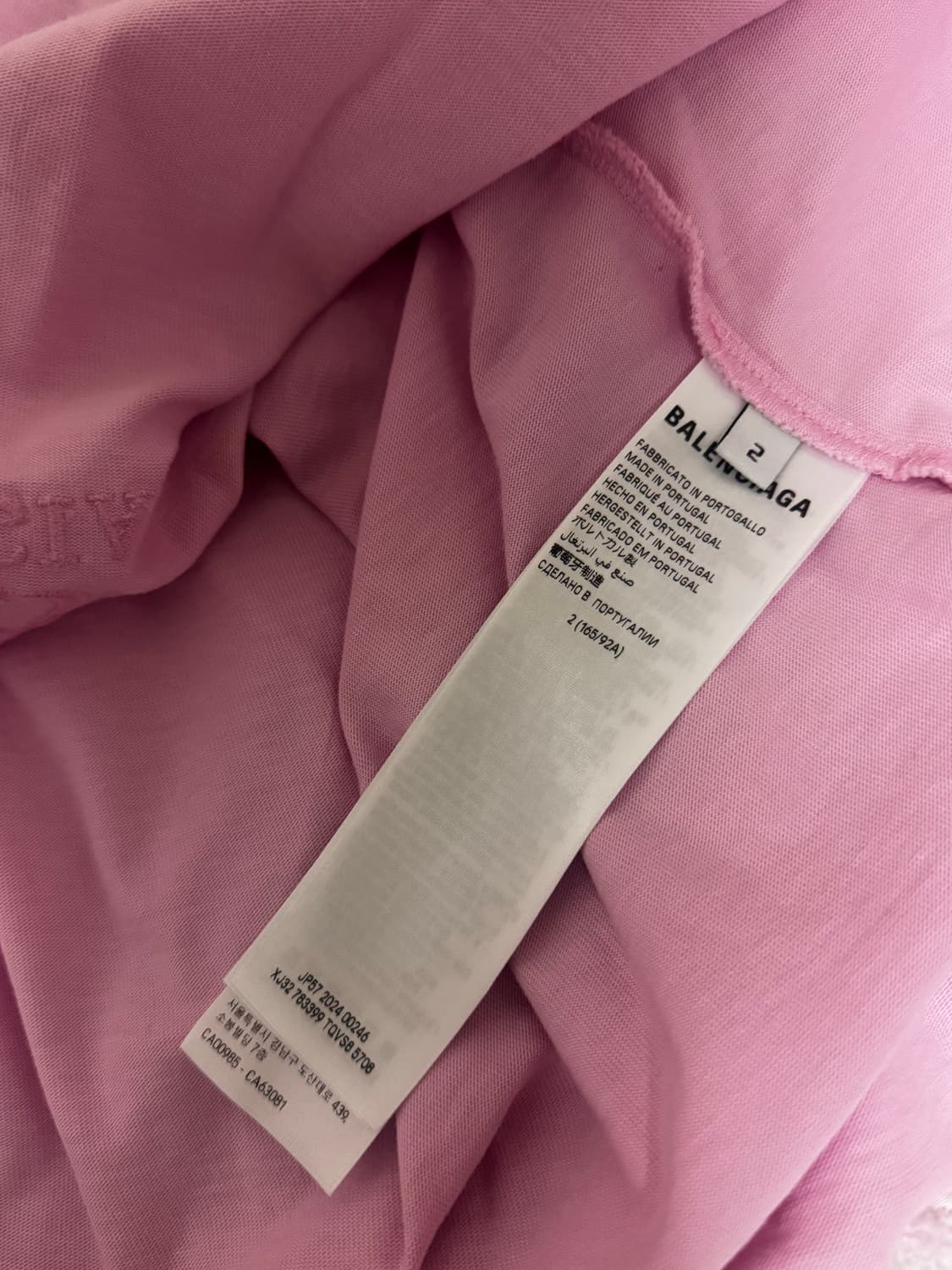 [2]발렌시아가 BB로고 로우컷 반팔 티셔츠(새상품급) 상품이미지2