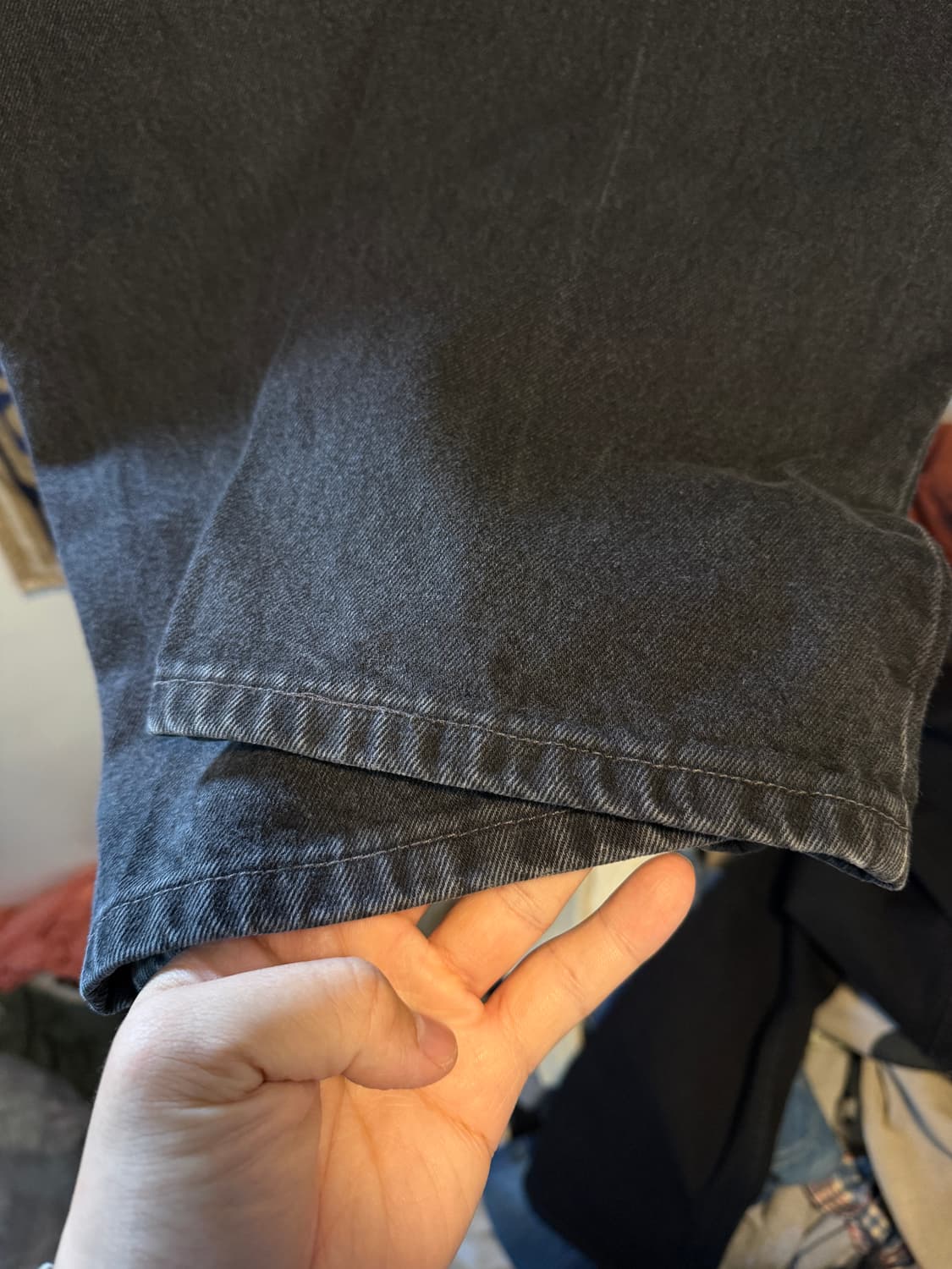 리바이스 90s 미제 550 흑청 40/32 지퍼플라이 상품이미지7