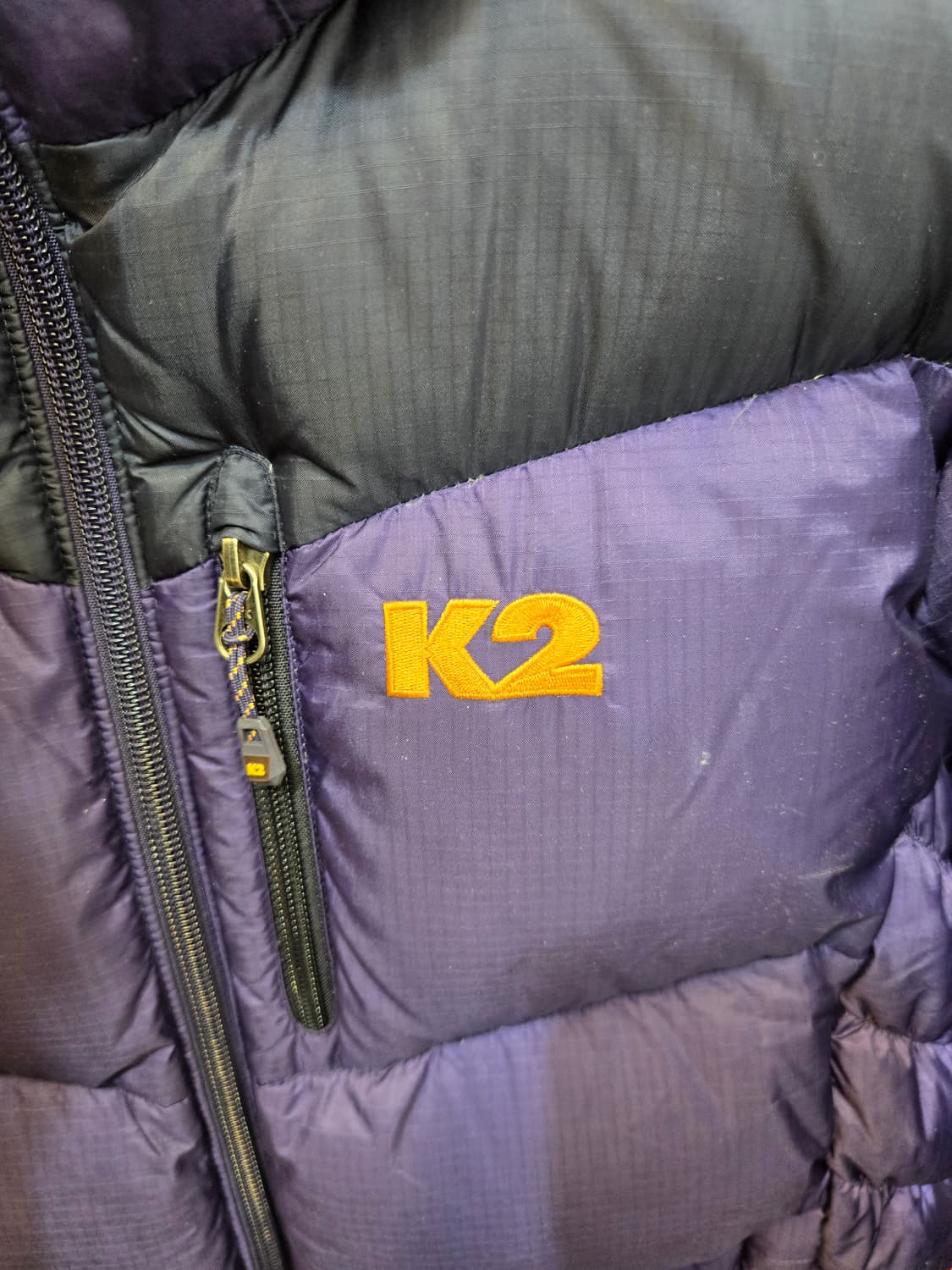 K2 여성 퍼플/블랙 윈드스토퍼 구스다운 패딩 상품이미지5