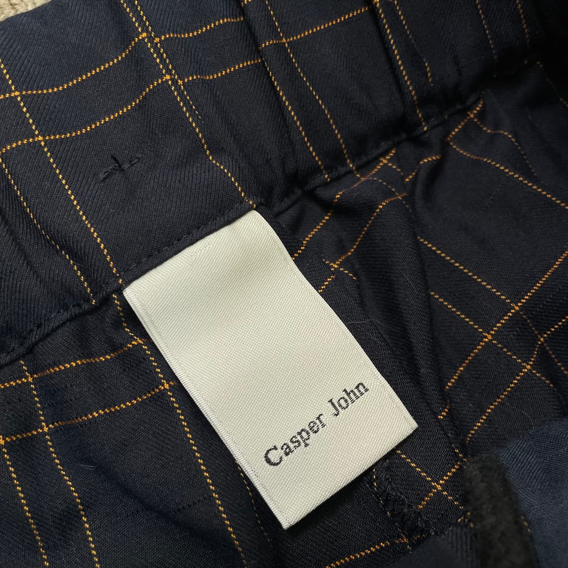 Casper John japan 캐스퍼존 서스펜더 체크 와이드 팬츠  상품이미지3