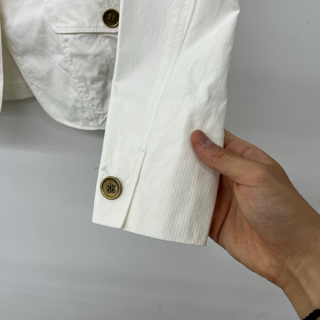 버버리 빈티지 여성 화이트 블레이저 여성S 상품이미지4