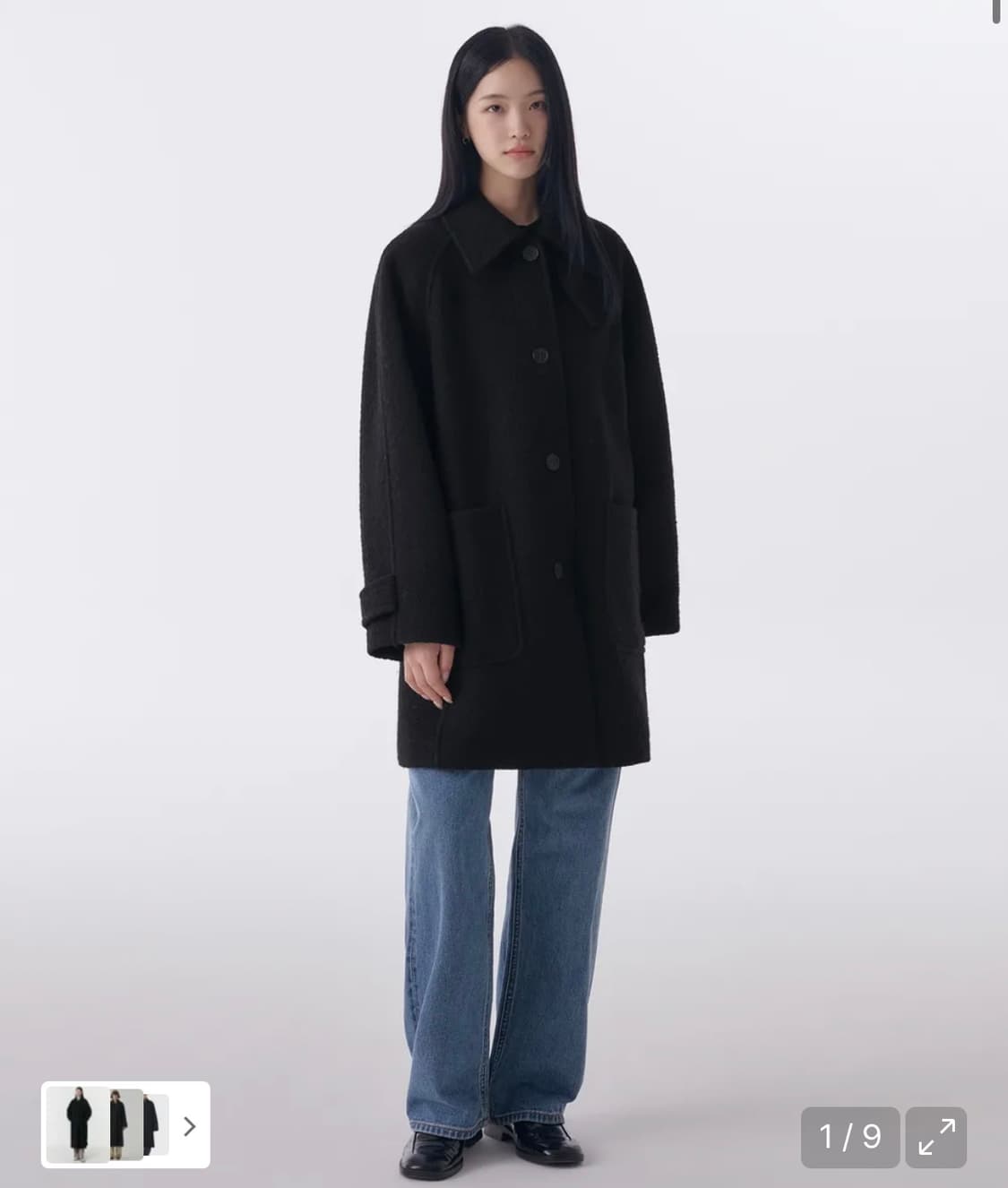 새상품)무신사 스탠다드 우먼 하프 코트s 상품이미지1