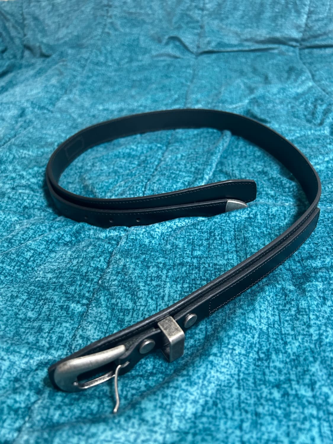 인사일런스 미니멀 웨스턴 벨트 검정 상품이미지2