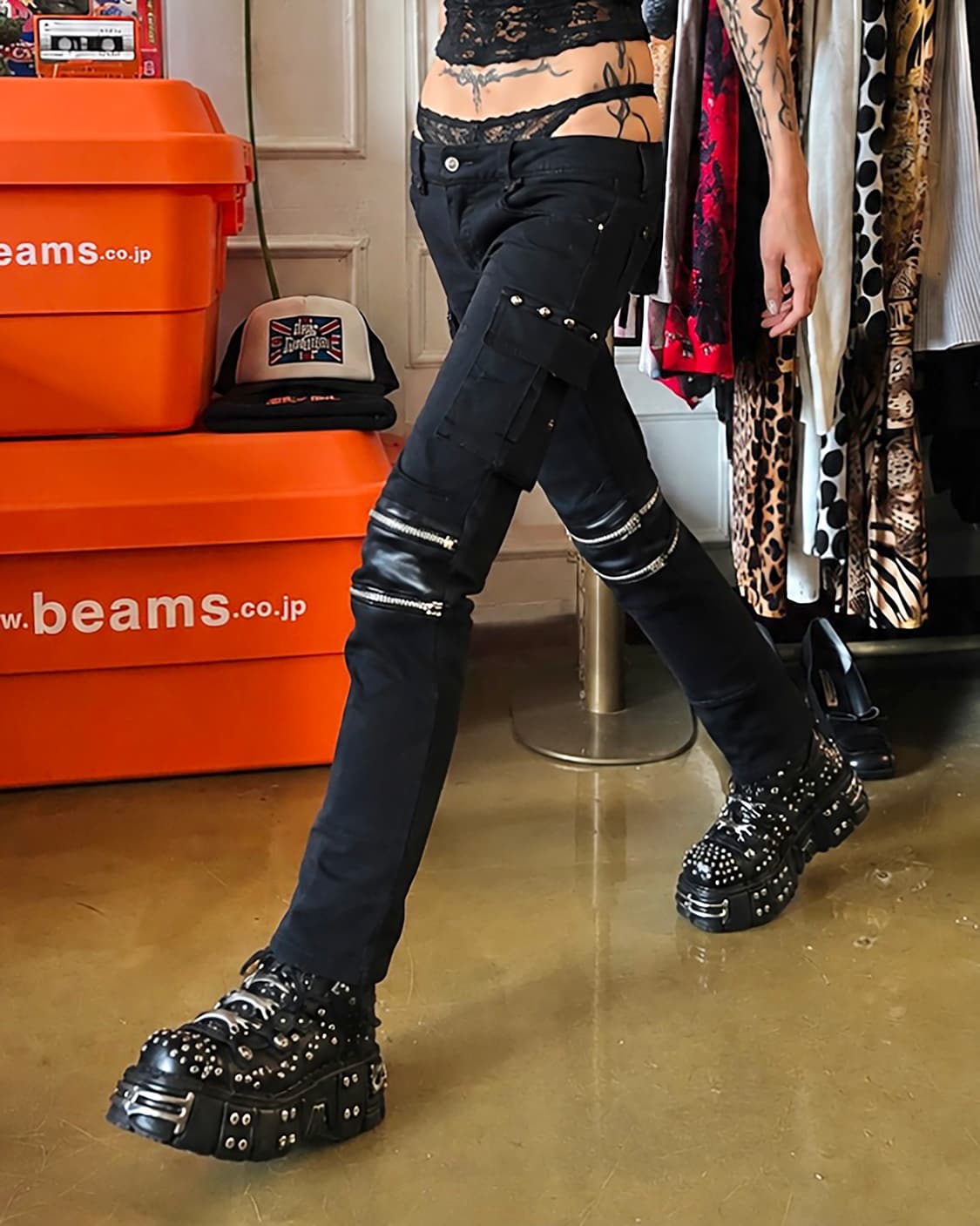 00s Sex Pot ReVeNGe Black Panel Jeans 상품이미지2