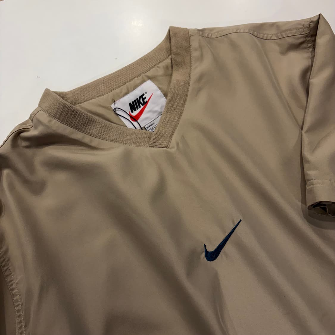 90s 나이키 반팔 바람막이 웜업 베이지 D513 상품이미지3