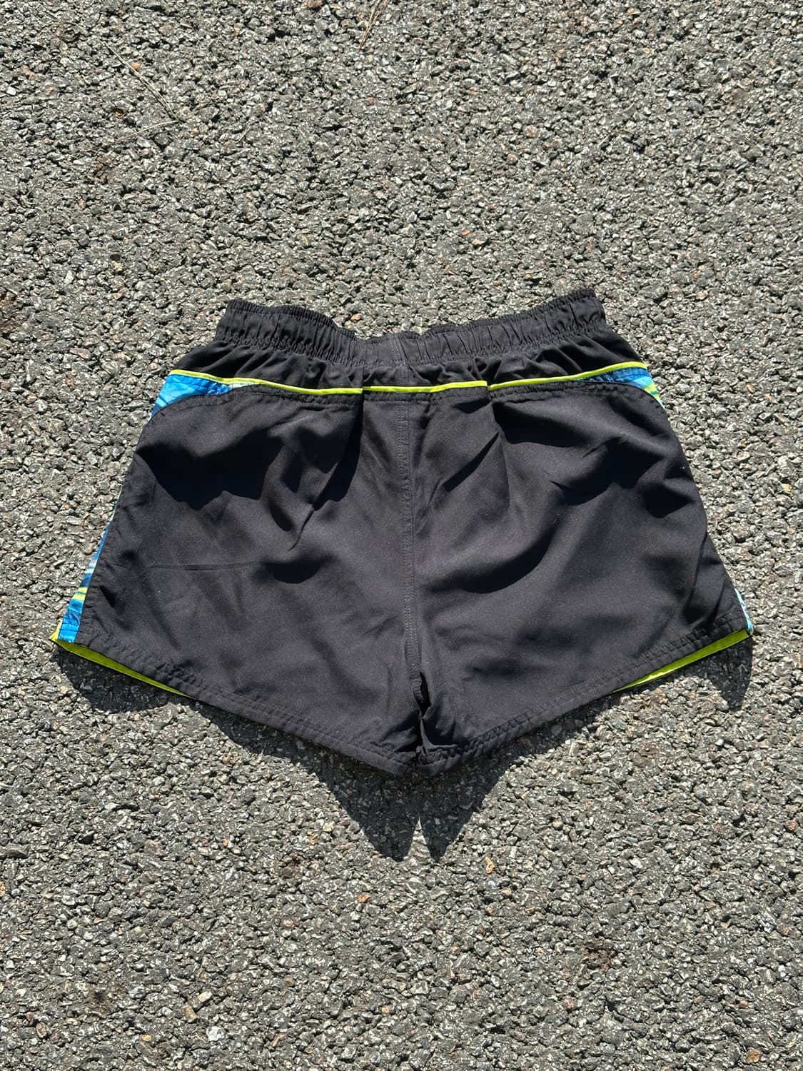 [M] 나이키 여성 블랙 기하학 라인 러닝 쇼츠 반바지 상품이미지6