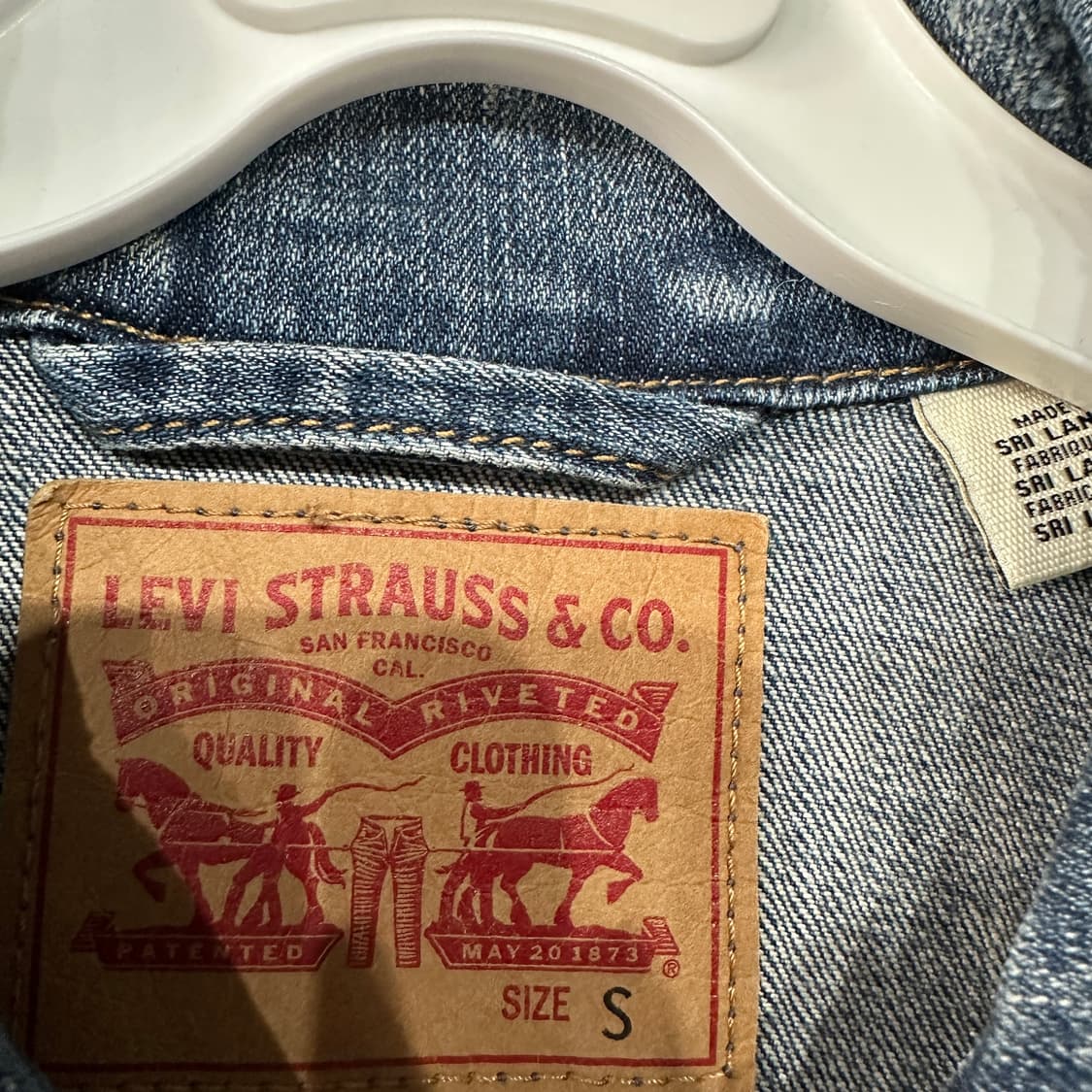 리바이스 데님 청자켓 여성S 상품이미지4