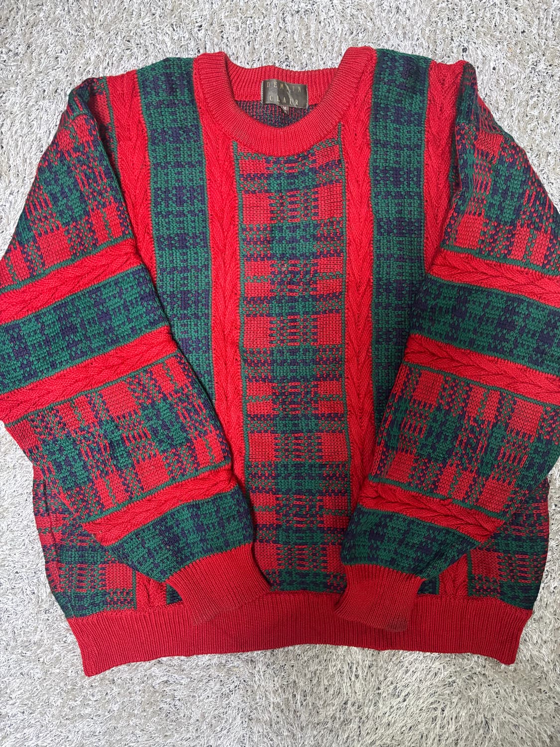 일본판 DEMAIN CLAIR 울 니트 사이즈 105-110 상품이미지1