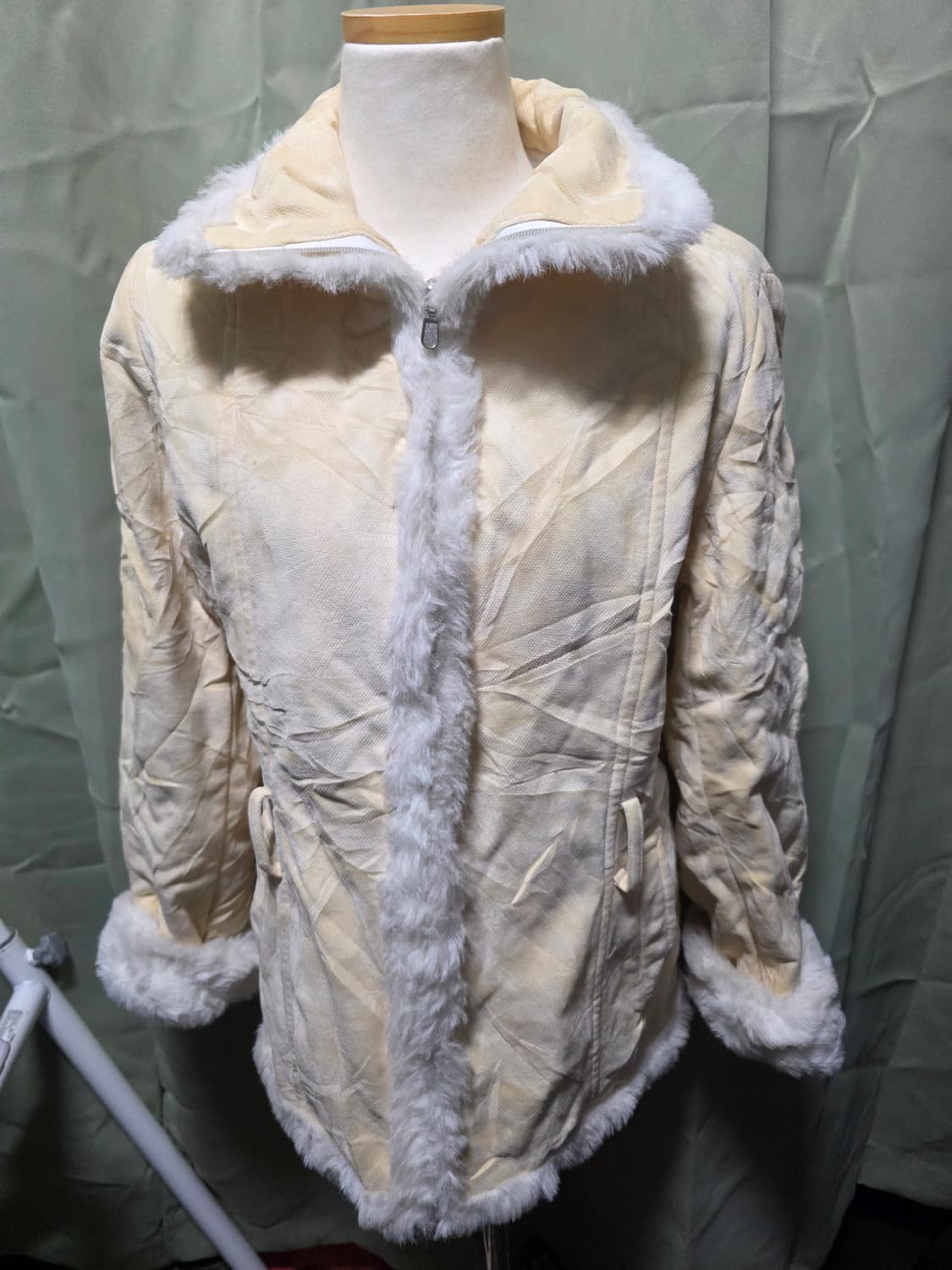 모리걸 페어리 버터색 퍼자켓 상품이미지1