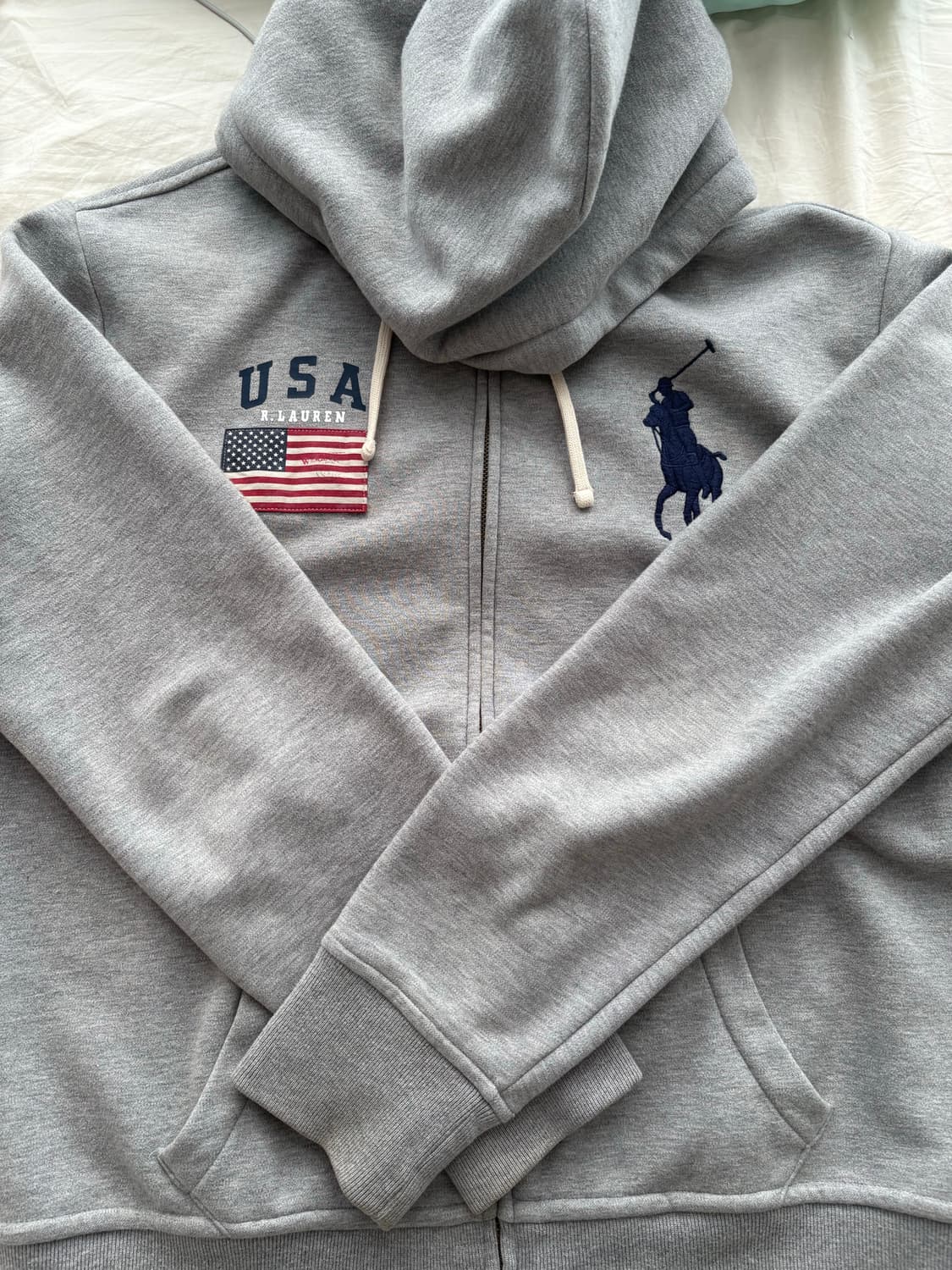 (레어)폴로 빅포니 성조기 후드집업 상품이미지1