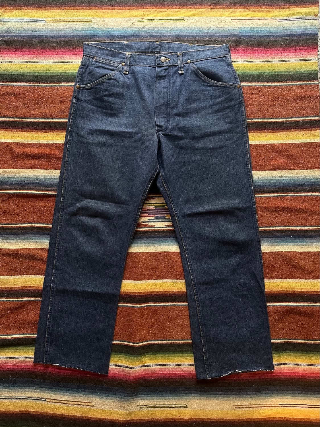 70s USA 빈티지 랭글러 13MWZ 셀비지 데님 팬츠 상품이미지3