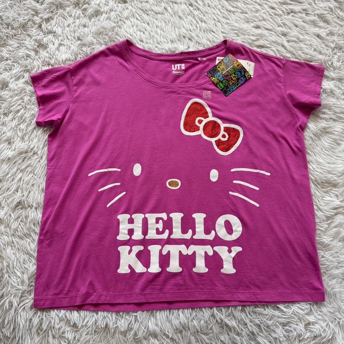 UNIQLO x HELLO KITTY 일본빈티지 키티반팔 산리오 L 42 상품이미지2