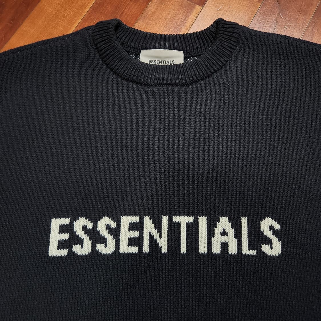 [S] 피어오브갓 에센셜 니트 풀오버 스웨터 니트 블랙 상품이미지2