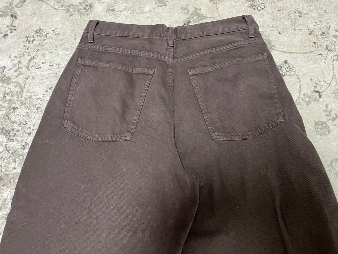 유니클로 U 르메르맛 브라운 데님 턱 팬츠 상품이미지4