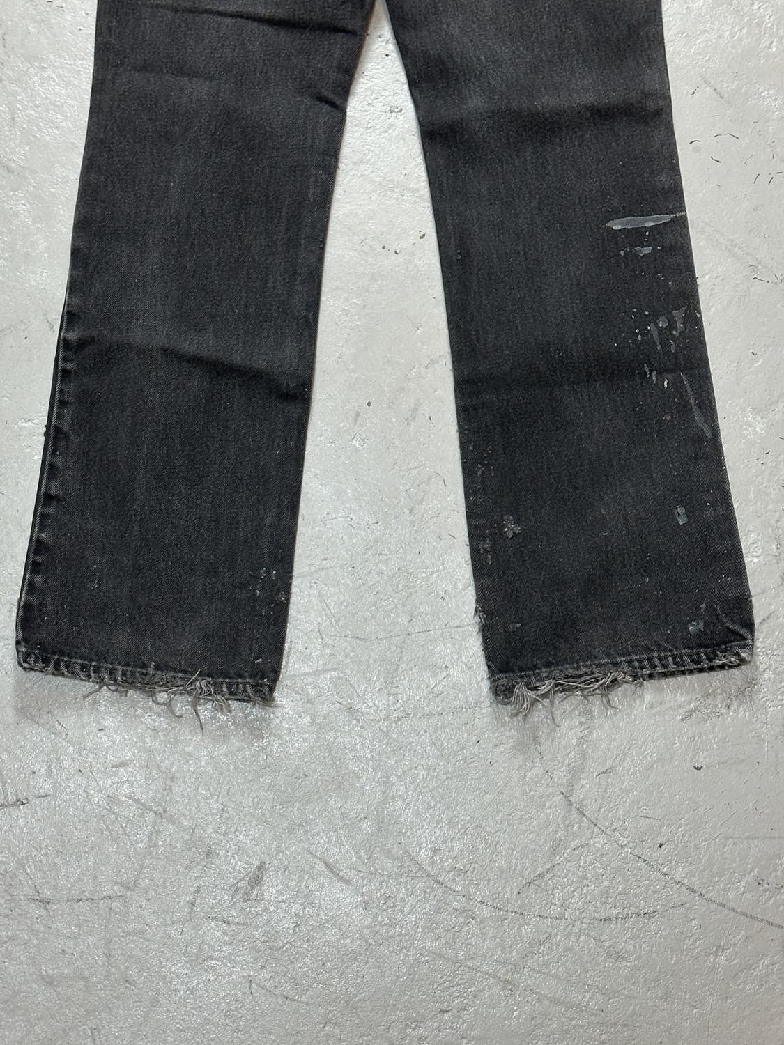 90's USA Made 리바이스 517 블랙 부츠컷 플레어진 상품이미지8