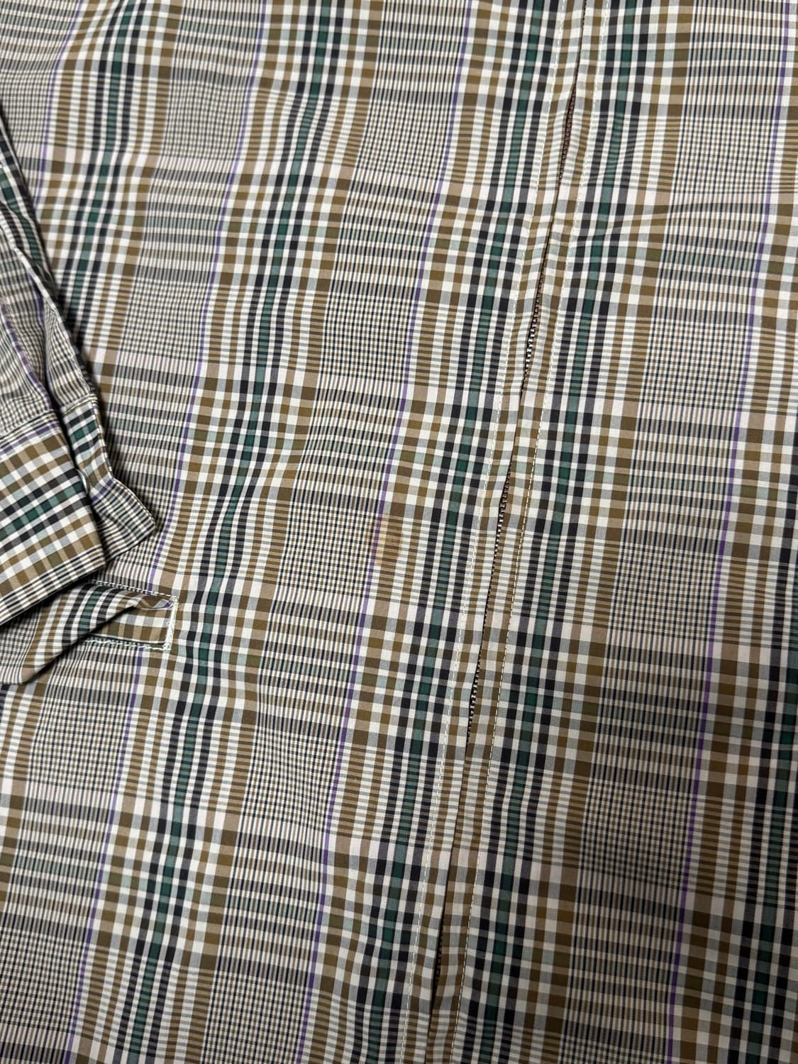 빔즈 버버리 패턴 체크 블루종 상품이미지5